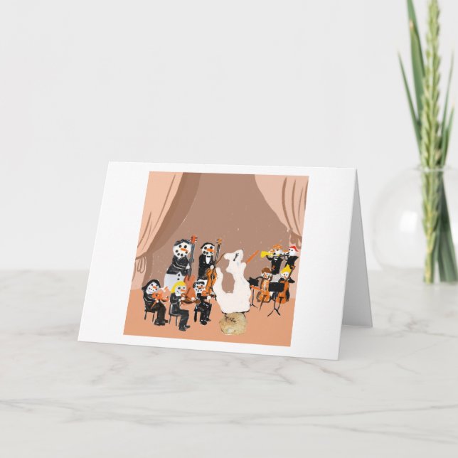 Snö ⛄️ People Orchestra Tack Kort (Framsida)