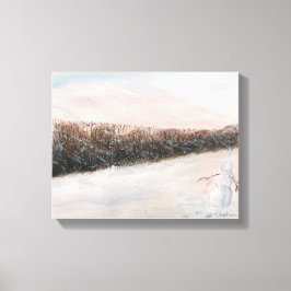 SNÖ PERSON WATERCOLOR CANVASTRYCK