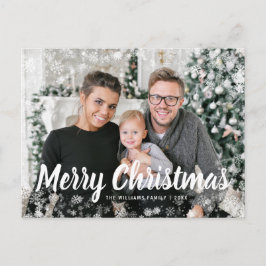 Snö Photo jul-vykort Vykort