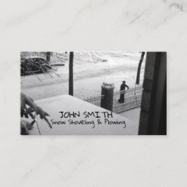 Snö-plöjning av uppsamlingskontraktor för borttagn visitkort