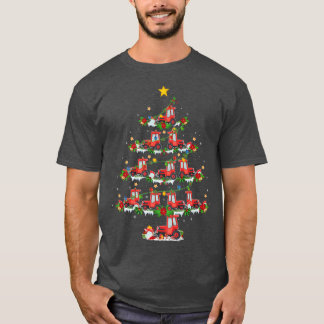 Snö Plow Älskare Julafton Matching Santa Snö Plow T Shirt