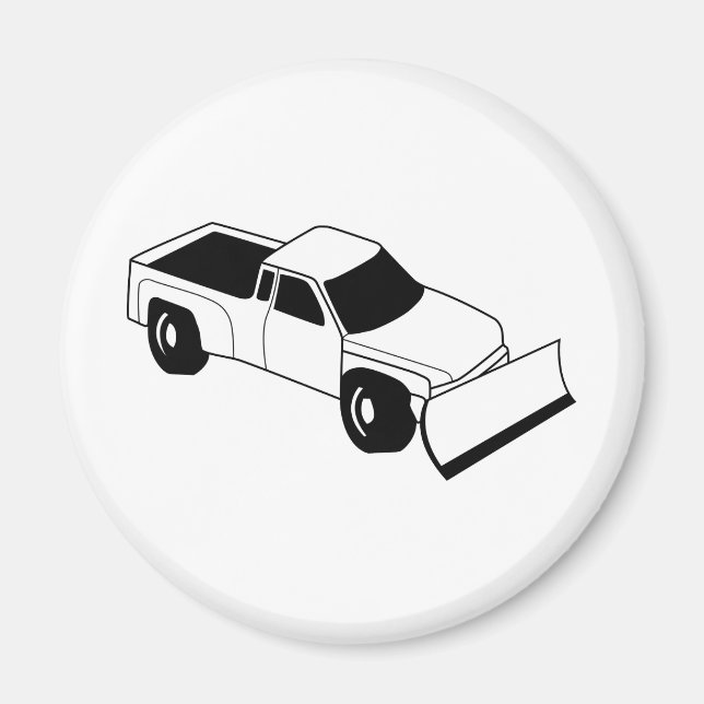 snö plow lastbil magnet (Framsidan)