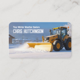 Snö Plowing Visitkort