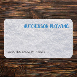 Snö Plowing Visitkort
