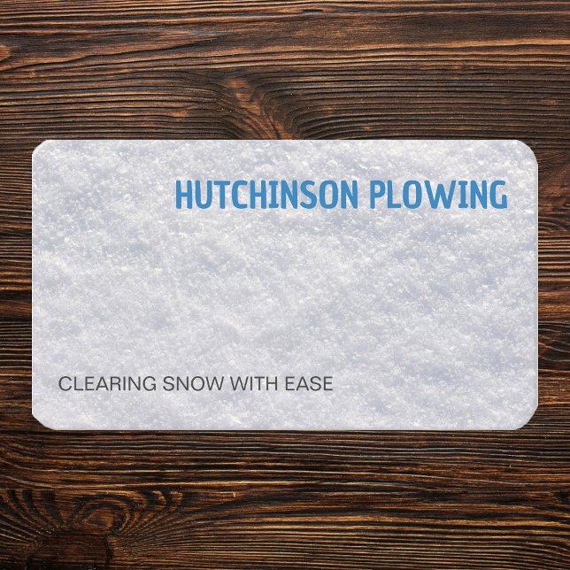 Snö Plowing Visitkort (Snow Plowing Business Cards)