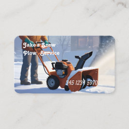 Snö Plowing Visitkort