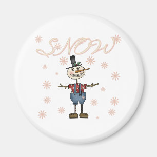Snö Primisk Snögubbe Magnet