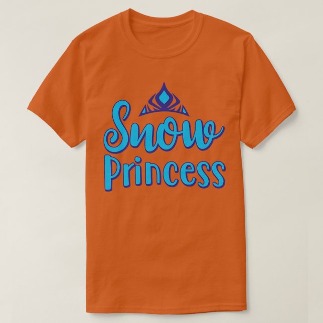 Snö Princess, Best Gift for Princess Fläkt Kärlek T Shirt (Design framsida)