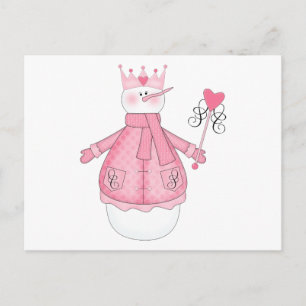 Snö Princess Helgdag Tshirts och Gifts Helg Vykort