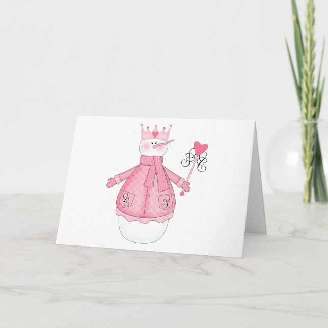 Snö Princess Helgdag Tshirts och Gifts Helgkort (Framsida)