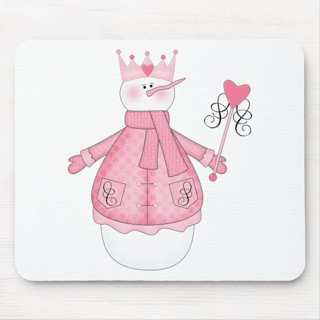 Snö Princess Helgdag Tshirts och Gifts Musmatta (Framsidan)