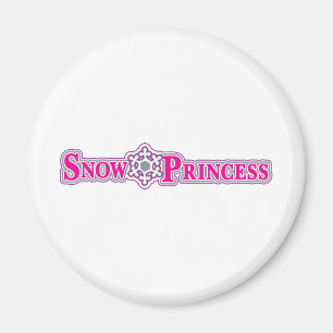 Snö-Princess-rosa Magnet