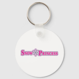 Snö-Princess-rosa Nyckelring