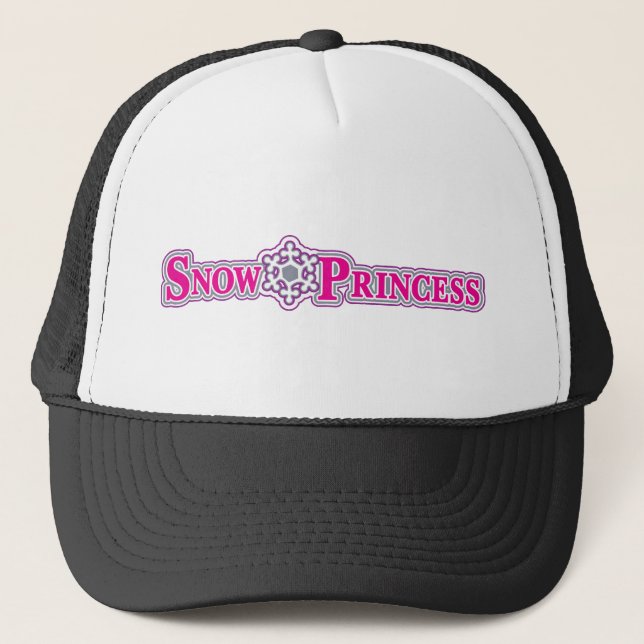 Snö-Princess-rosa Truckerkeps (Framsida)