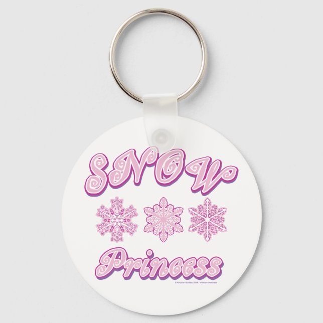 Snö-prinsessa-on-Mörk Nyckelring (Framsida)