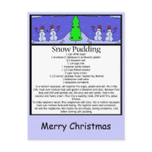 snö pudding, God jul