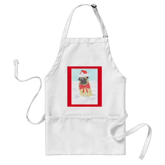 Snö Pug Apron Förkläde (Framsidan)