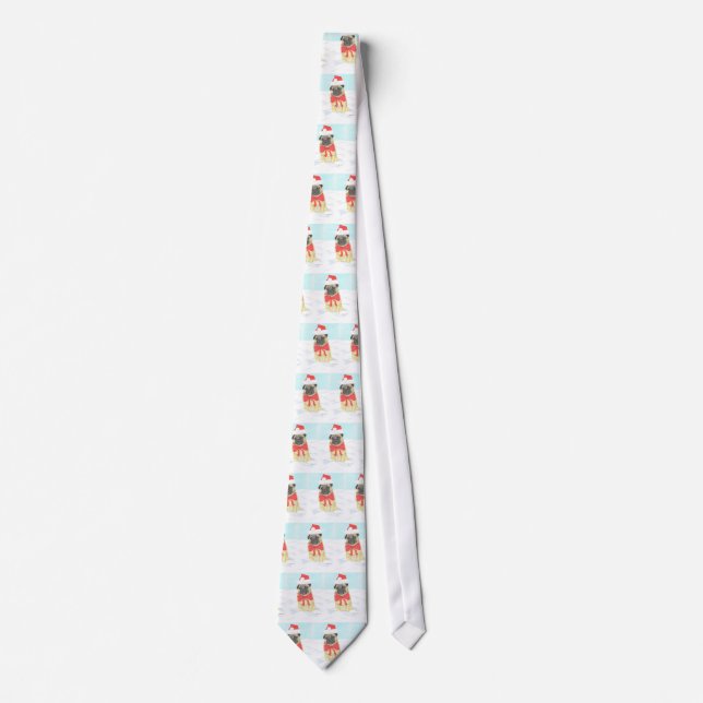 Snö Pug Tie Slips (Framsida)