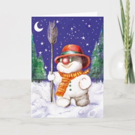 *Snö Puppet* Helgkort