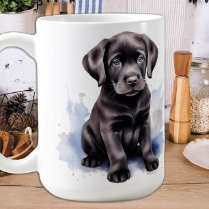 Snö Puppy - Labrador Puppy - Black Labrador Kaffemugg
