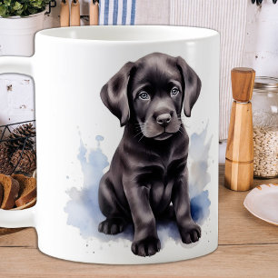 Snö Puppy - Labrador Puppy - Black Labrador Kaffemugg