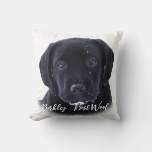 Snö Puppy - Labrador Puppy - Black Labrador Kudde