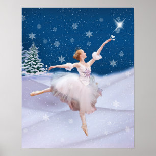 Snö Queen Ballerina Poster
