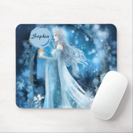 Snö Queen Fantasy Art - Mystical Winter Goddess Musmatta