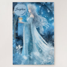 Snö Queen Fantasy Art - Mystical Winter Goddess