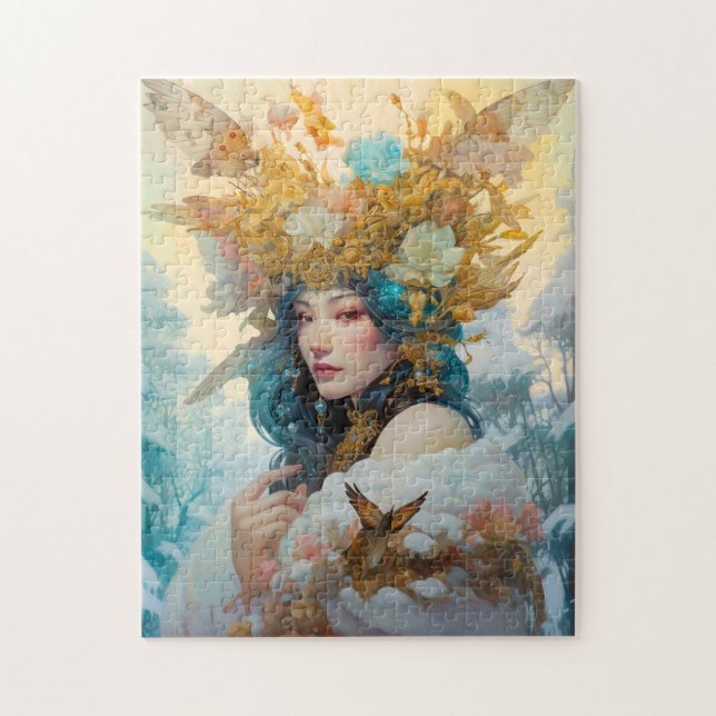 Snö Queen Fantasy Art Pussel (Vertikal)