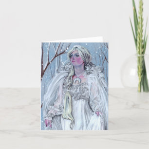 Snö Queen Glossy-kort Anteckningskort