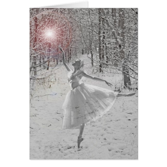 Snö Queen Hälsningskort (Framsidan)