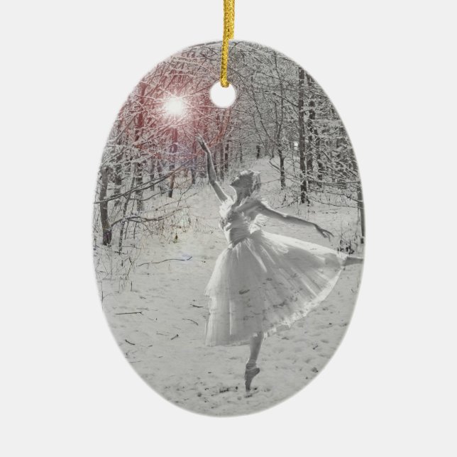 Snö Queen Julgransprydnad Keramik (Framsidan)