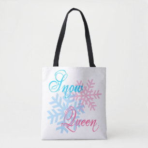 Snö Queen och snöflingor elegant Tygkasse