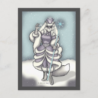 Snö Queen vycard Vykort
