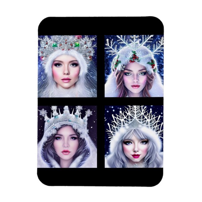 Snö Queens Winter Wonderland Magnet (Vertikal)