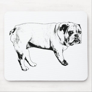 Snö-Quiet Bulldog Mouse Pad Musmatta