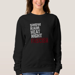 SNÖ REGN HETTA NATT Antifascistisk grafisk t-shirt