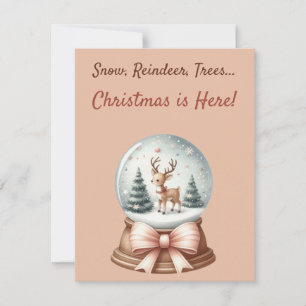 ❄️ 🎄 Snö, renare, Träd.. Julen är här! Inbjudningar