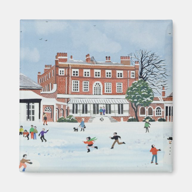 Snö Roligt 1991 Magnet (Framsidan)