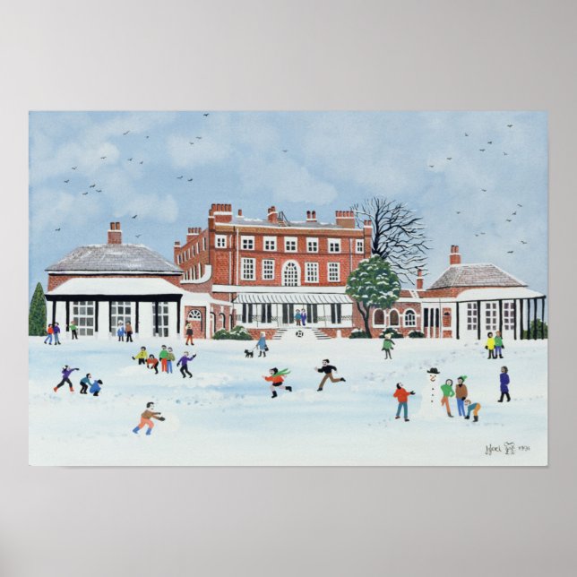 Snö Roligt 1991 Poster (Framsidan)