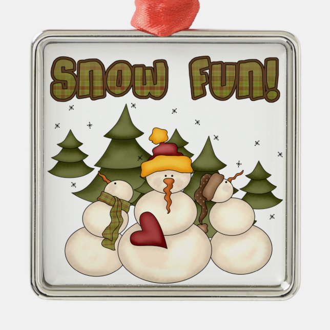Snö Roligt Ornament (Framsidan)
