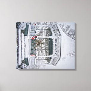 Snö Scene på Canvas
