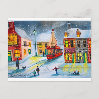 SNÖ SCENE TRAM STREET SCENE Gordon Bruce Vykort