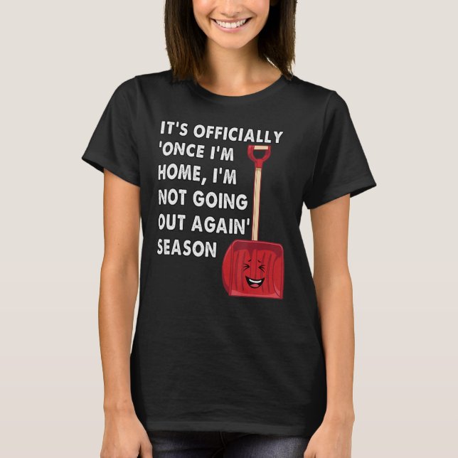 Snö shovel t shirt (Framsida)