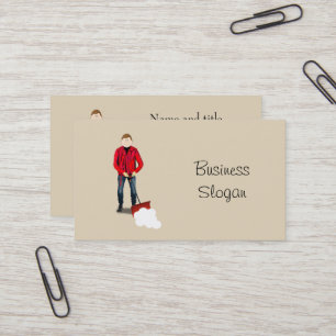 Snö Shoveling Service Visitkort