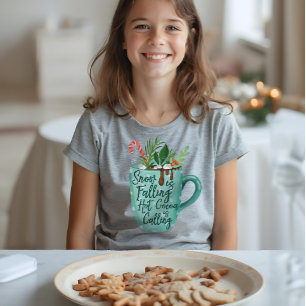 Snö sjunker Hett Kakao kallar Hett choklad T Shirt