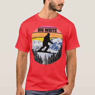Snö Ski Big White Skiing Fält Kanada T Shirt