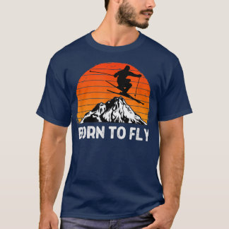 Snö Ski Mountain Skier Downhill Skiing Resa Ski L T Shirt
