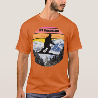 Snö Ski Mt Bachelor Skiing Fält Oregon America T Shirt